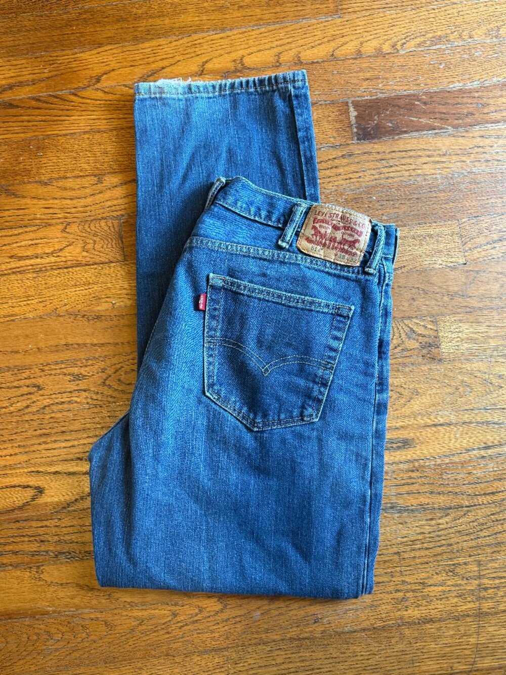 Levis 514 Straight Jeans Mens Worn in sz 38 32
